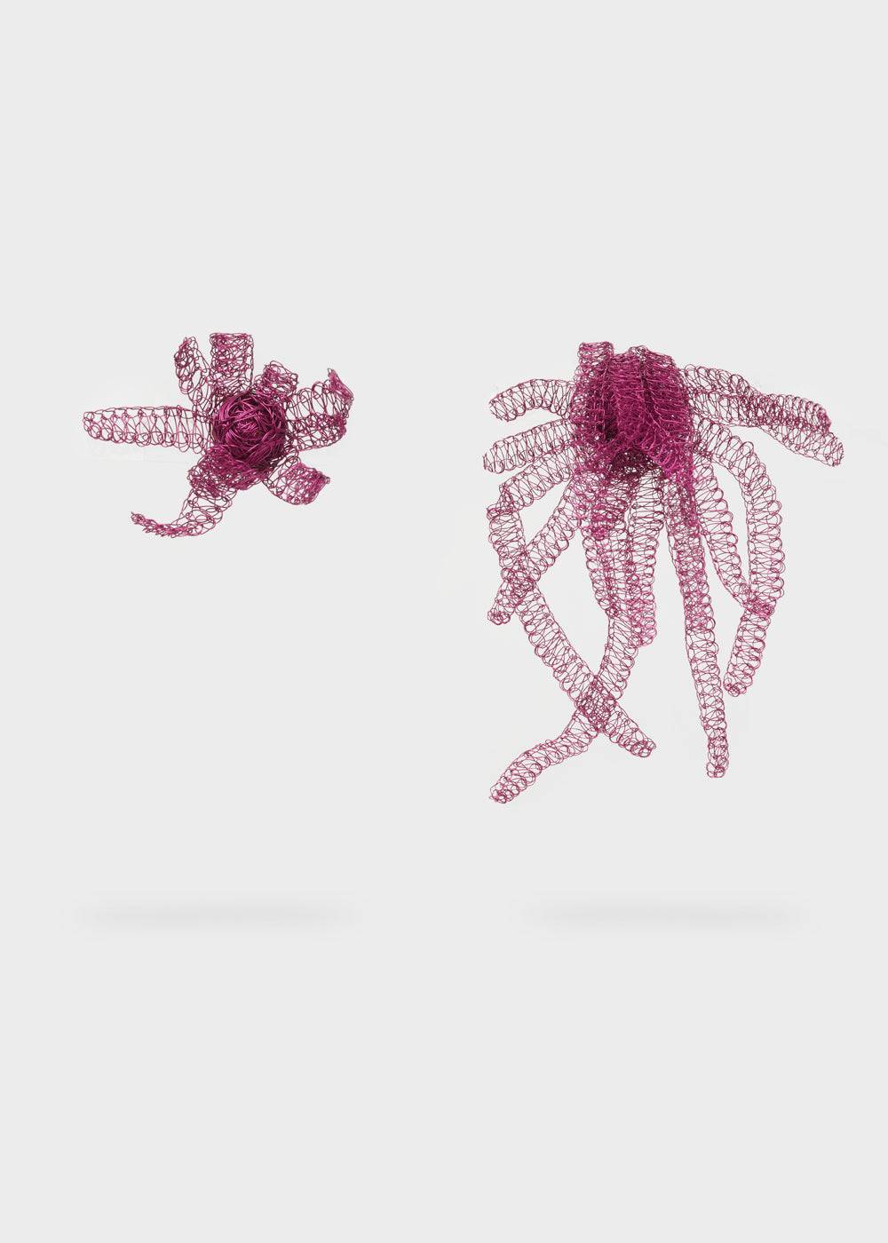 Nalí FLOWER EARRINGS IN COPPER WIRE + COLORS Offerta natalizia