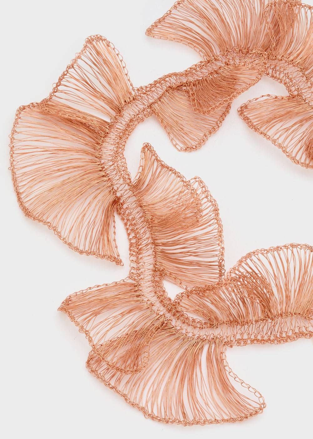 Nalí LEAF NECKLACE IN COPPER WIRE + COLORS Offerta Giorno del Papà