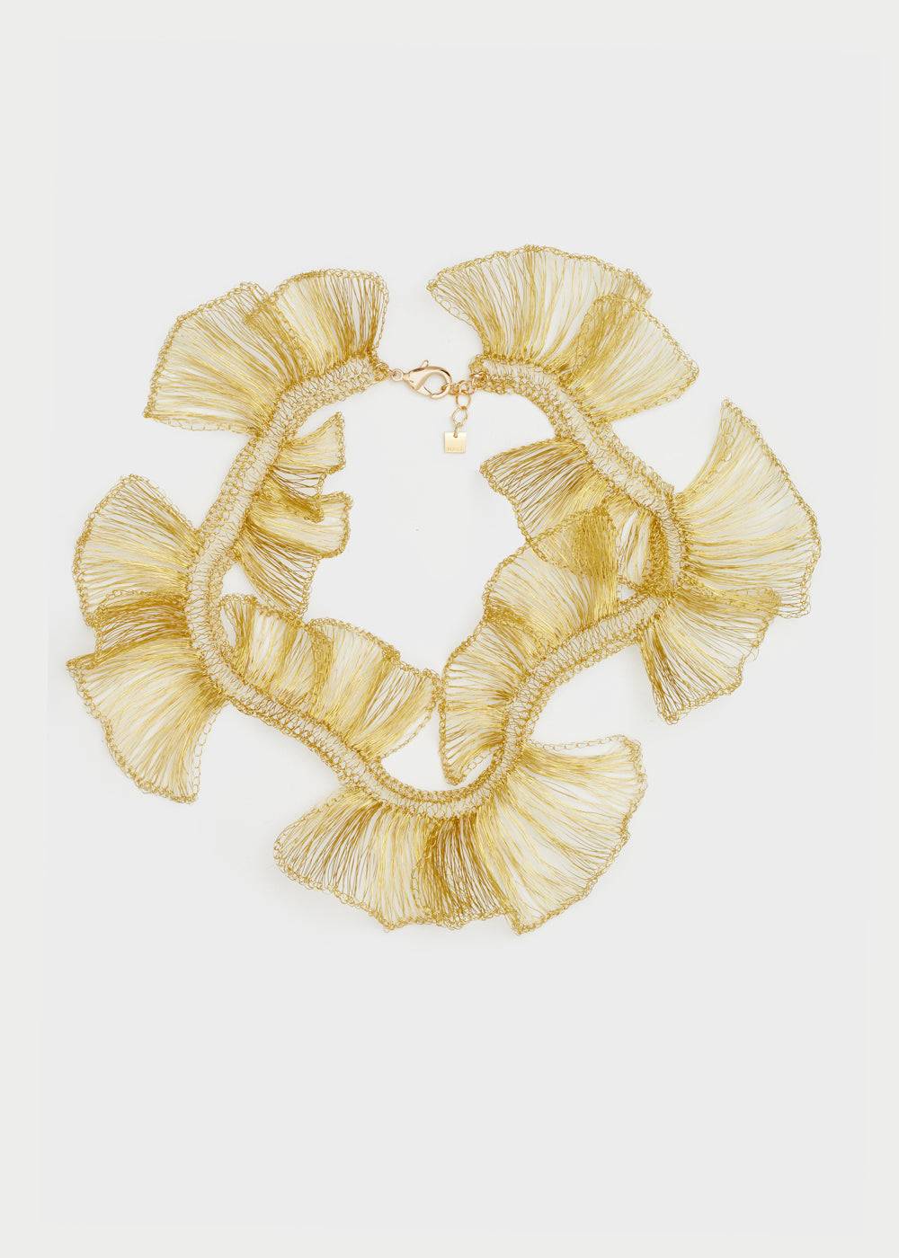 Nalí LEAF NECKLACE IN COPPER WIRE + COLORS Offerta Giorno del Papà