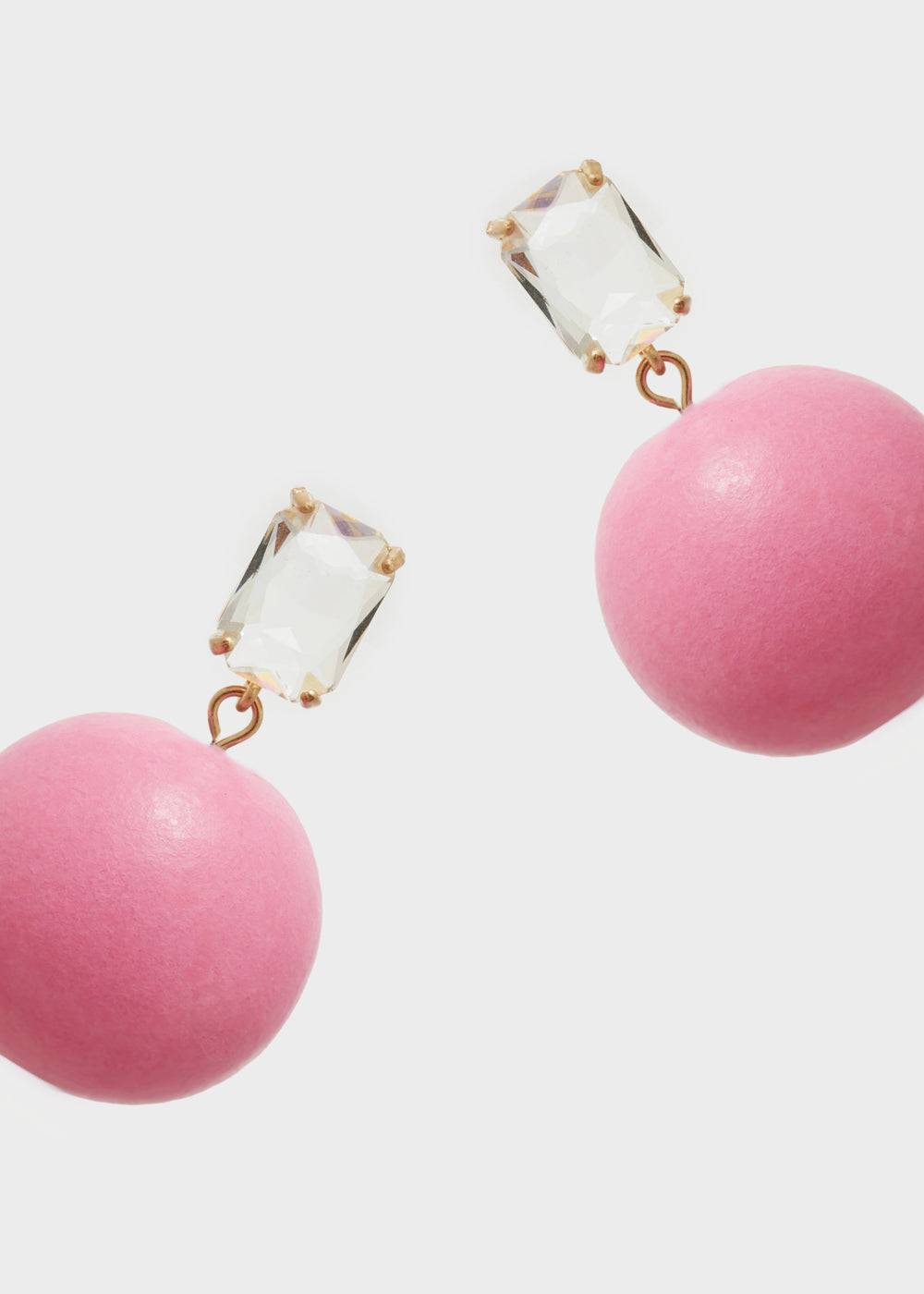 Nalí ITHACA EARRINGS W/ WOOD PEARL + COLORS Offerta San Valentino