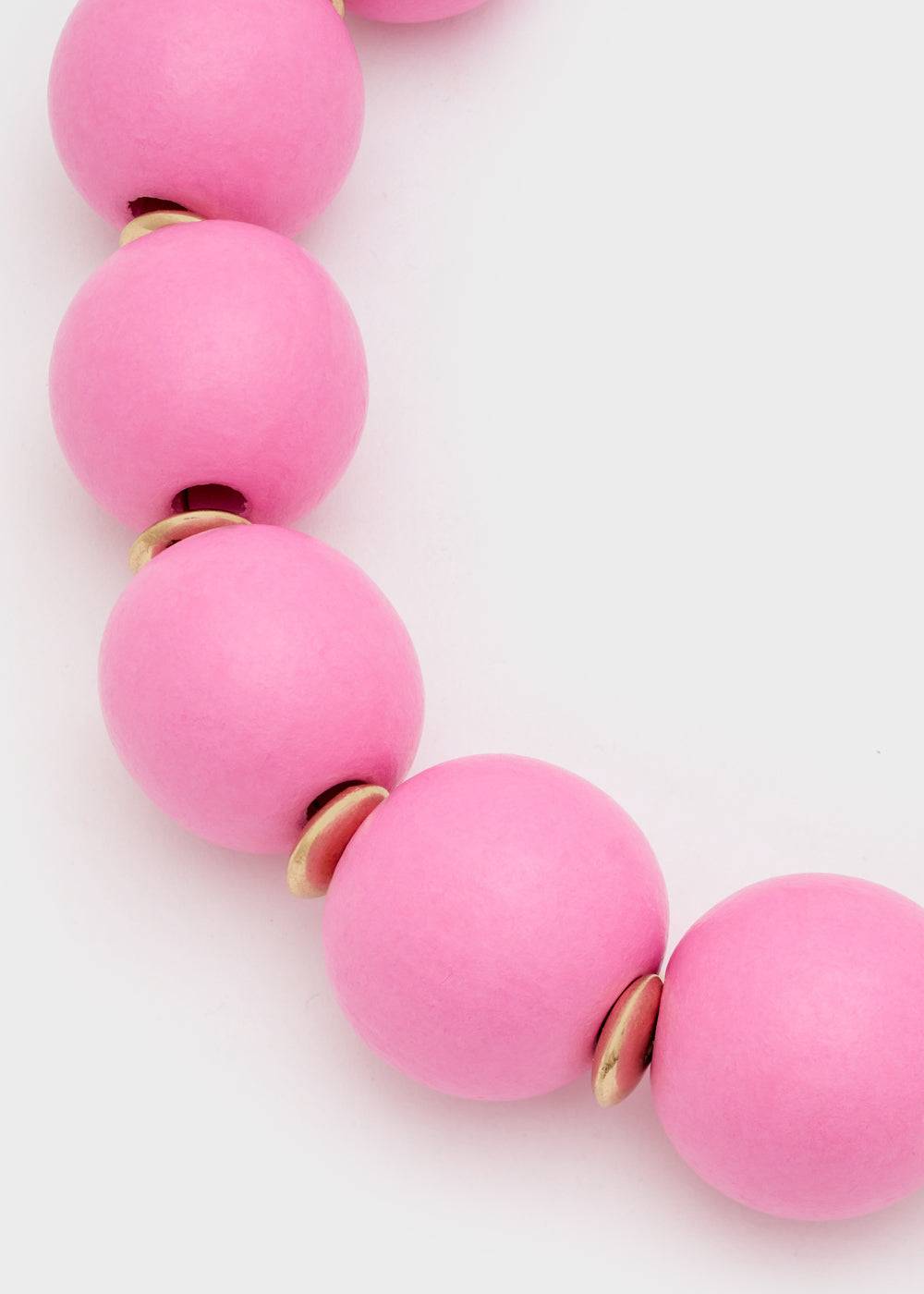 Nalí ITHACA NECKLACE W/ WOOD BEADS + COLORS Vendita calda