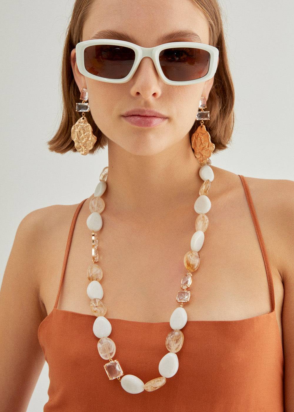 Nalí VENICE LONG NECKLACE IN RESIN + COLORS Offerta migliore