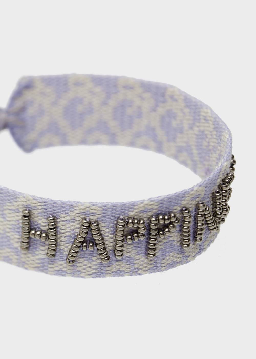 Nalí GIOIA FABRIC BRACELET WITH BEADS LILAC Enormi risparmi