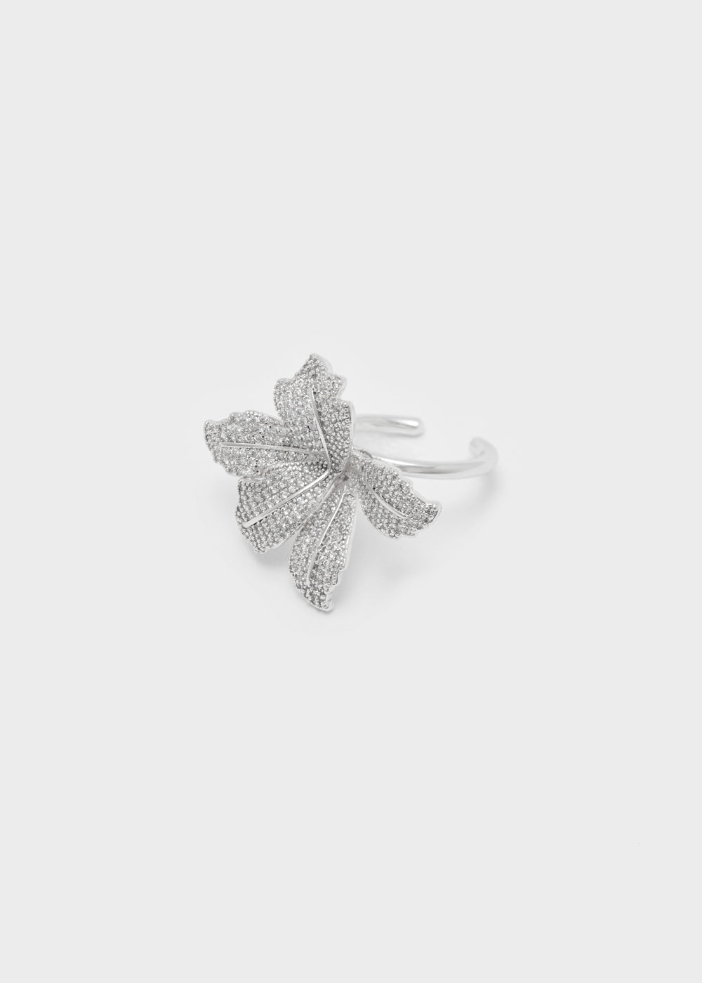 Nalí MISS GOLD RING W/ FLOWER+STONES Esporta salva