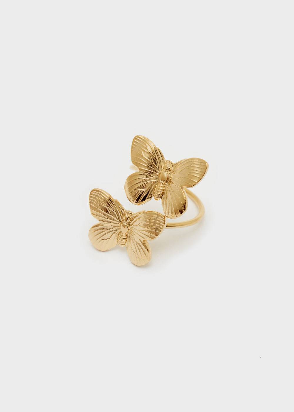 Nalí TWO BUTTERFLIES RING S.STEEL GOLD Black Friday Prezzi