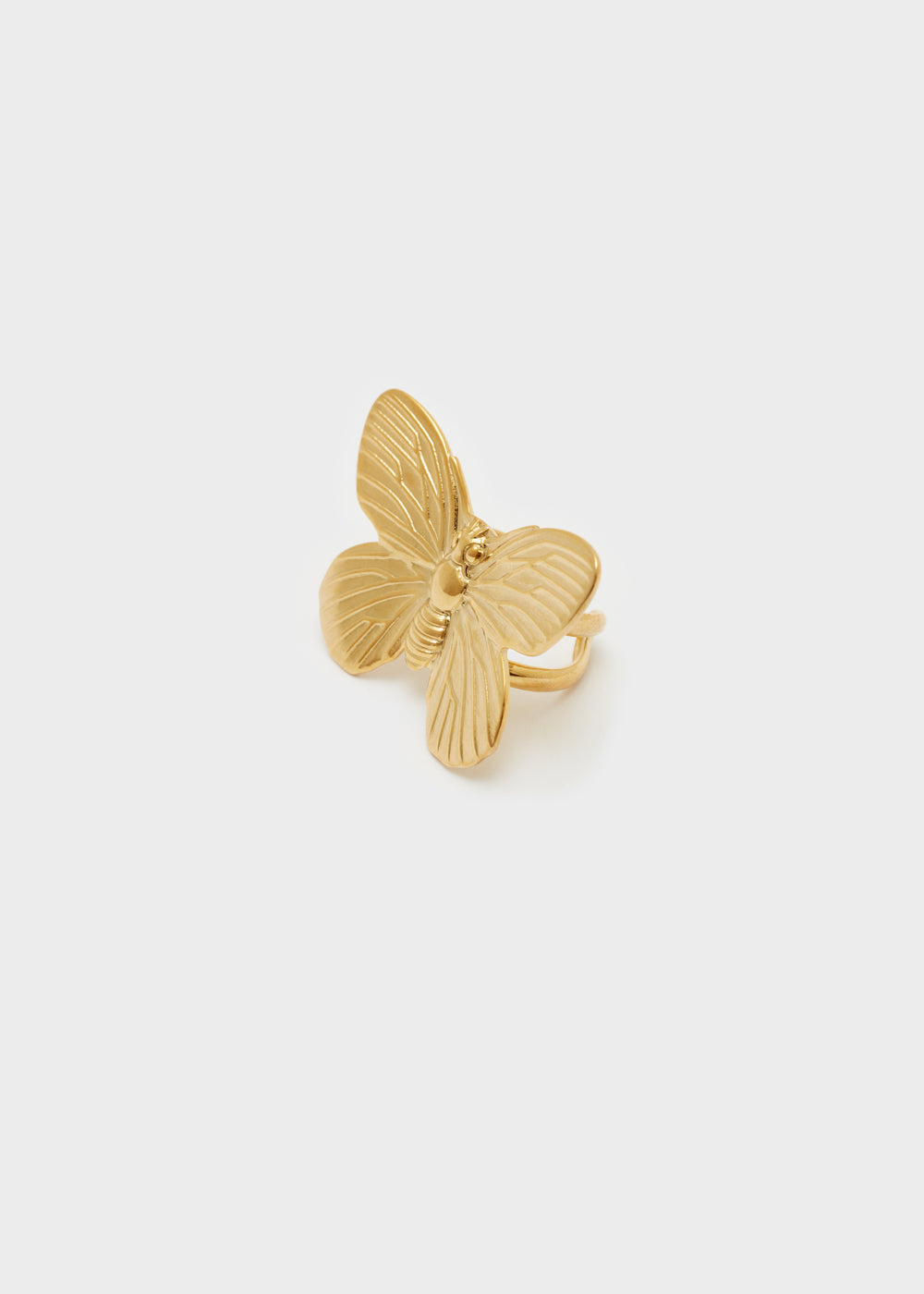 Nalí BUTTERFLY GOLD RING S.STEEL In vendita