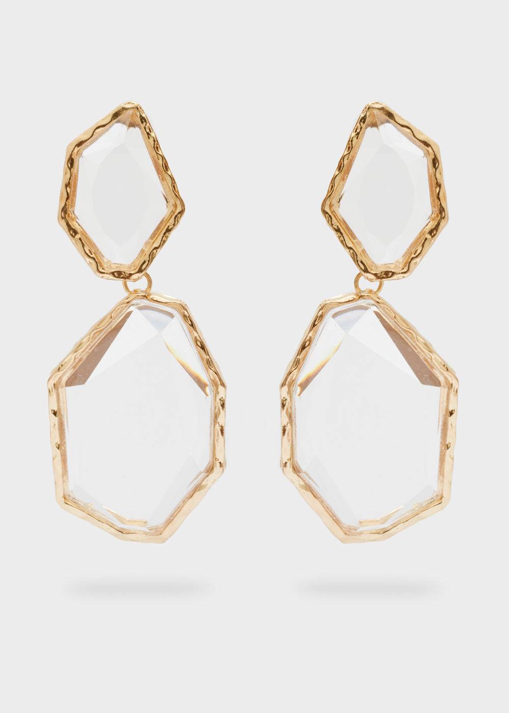 Nalí PENDANT EARRINGS W/ CLEAR STONES 50% di sconto per tempo limitato