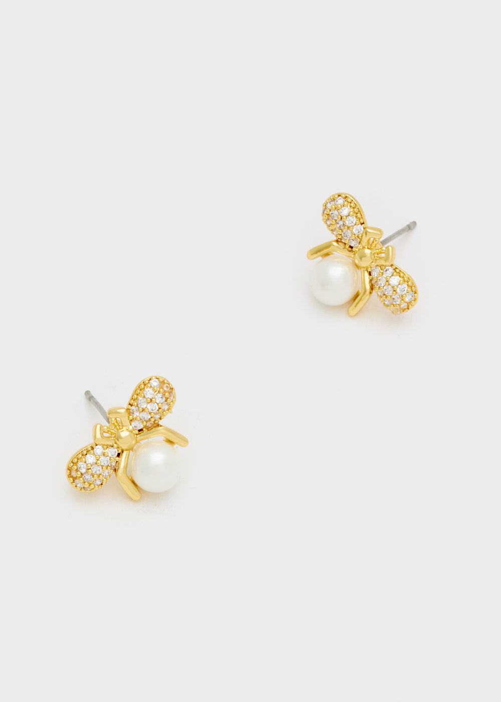Nalí BEE EARRINGS W/ ZIRCONS AND PEARL Vendita