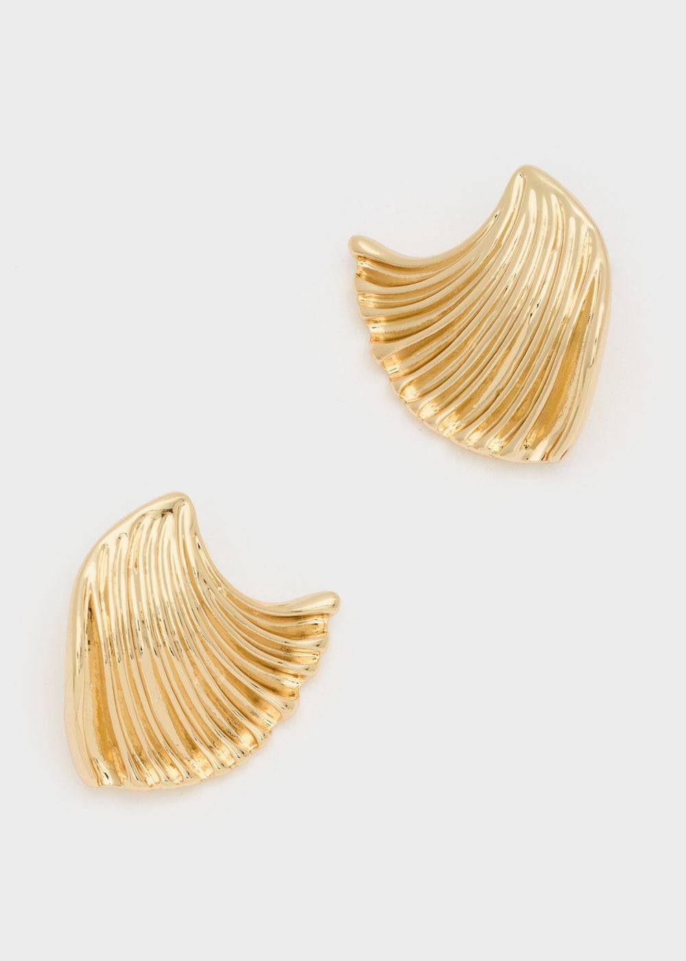 Nalí GOLD EARRINGS W/ TEXTURED SURFACE Qualità Garantita