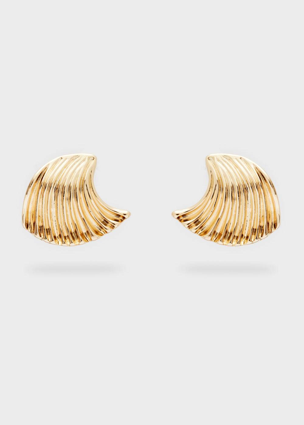 Nalí GOLD EARRINGS W/ TEXTURED SURFACE Qualità Garantita