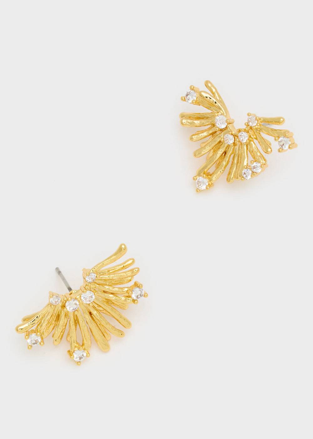 Nalí MIMI LOBE EARRINGS W/ CLEAR ZIRCONS Negozi Online