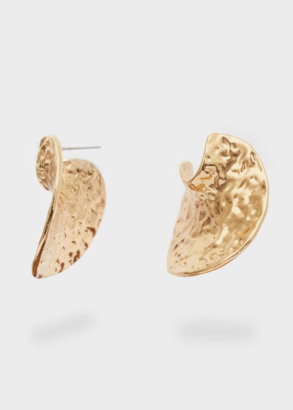 Nalí EARRINGS IN GOLD W/ TEXTURED SURFACE Shopping Online
