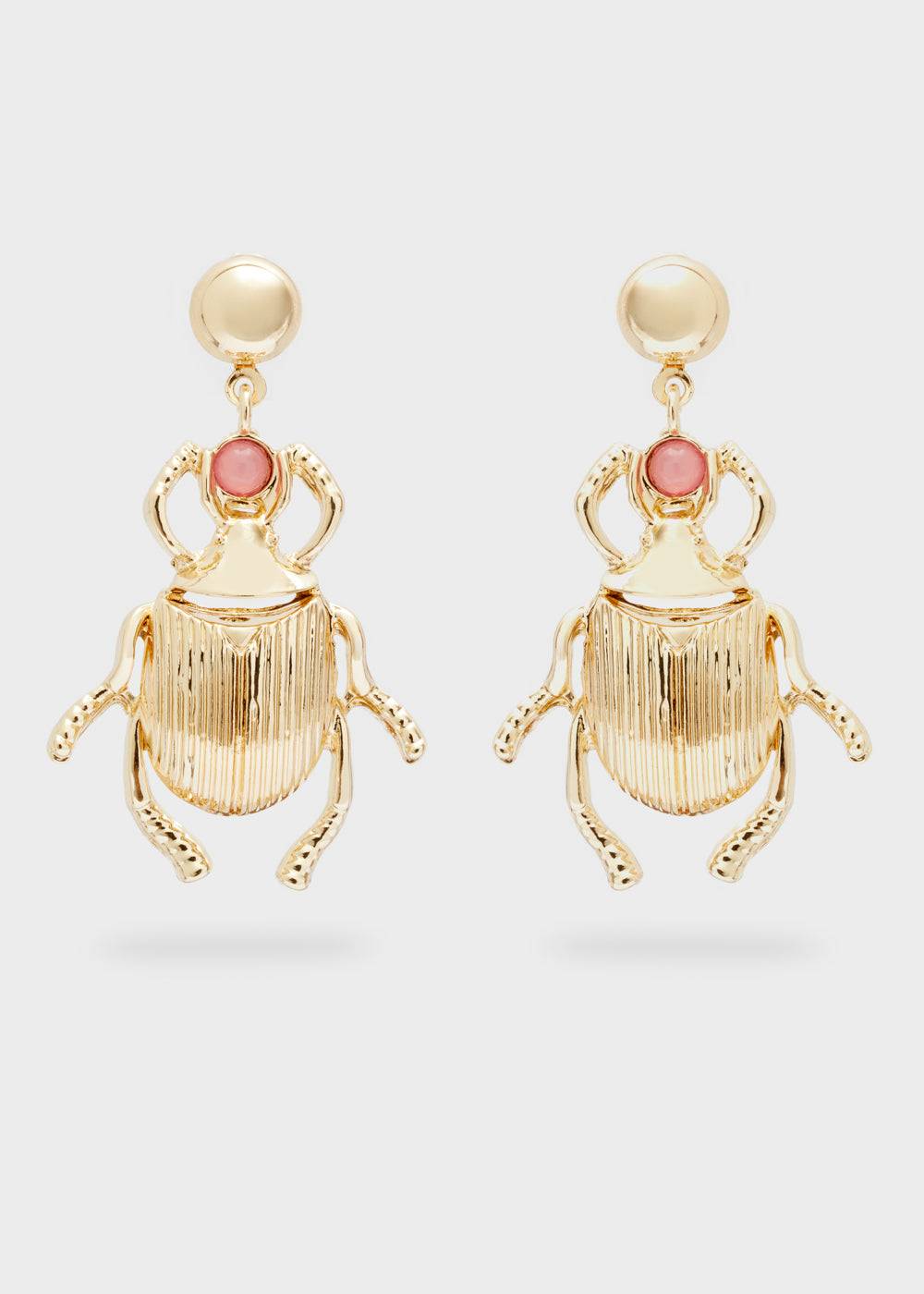 Nalí SCARAB GOLD EARRINGS In Saldo