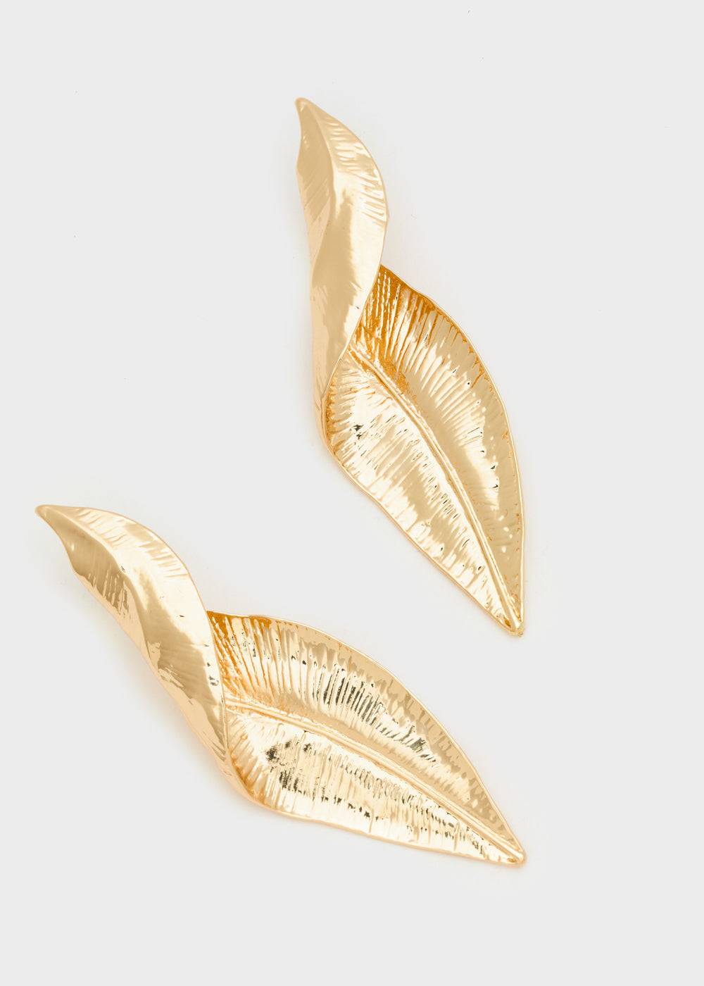 Nalí GOLD LEAF EARRINGS Spedizione gratuita