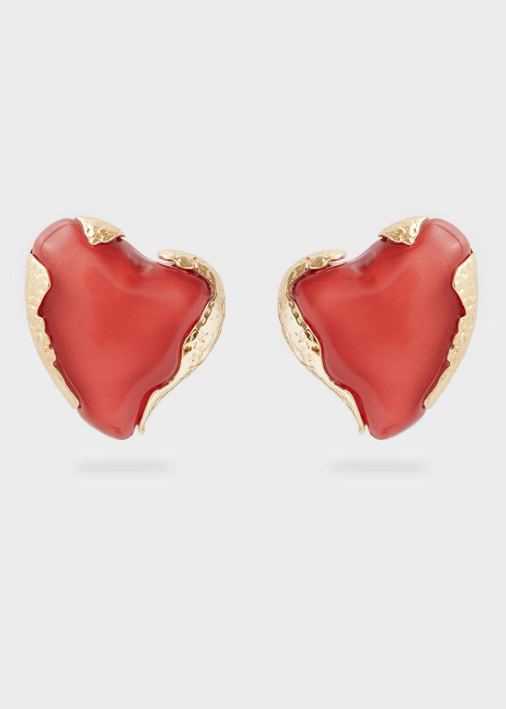 Nalí OVERSIZE HEART EARRINGS RED Sconto di tempo limitato