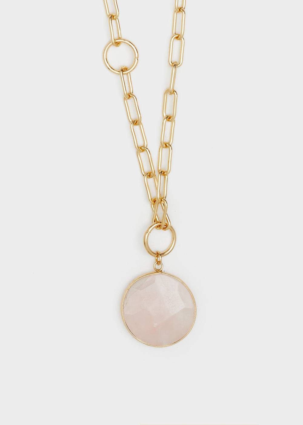 Nalí CHAIN NECKLACE W/ NATURAL STONE PENDANT Offerta Pasqua