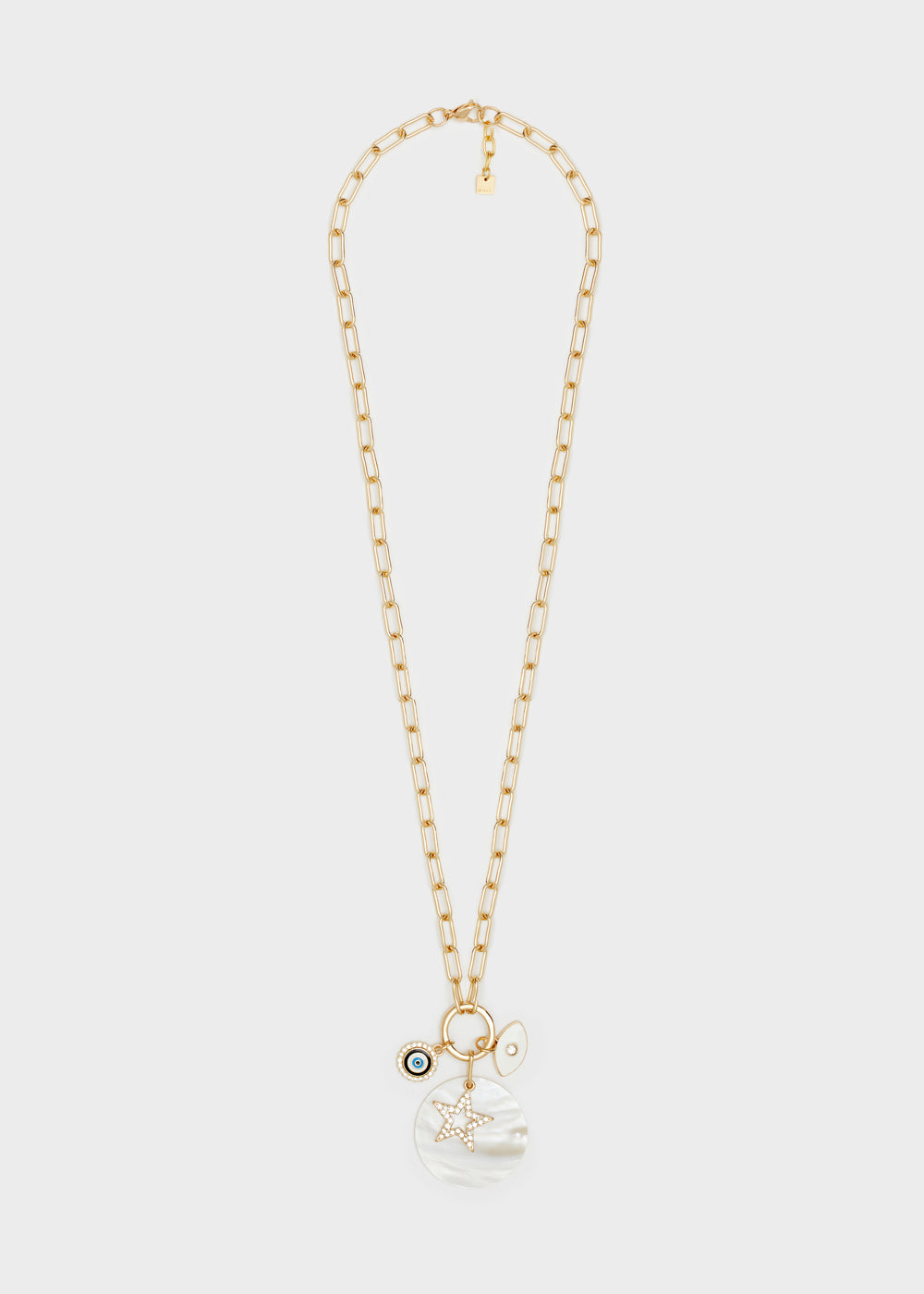Nalí CHAIN NECKLACE W/ EYE MIX PENDANT Offerta Giorno del Papà