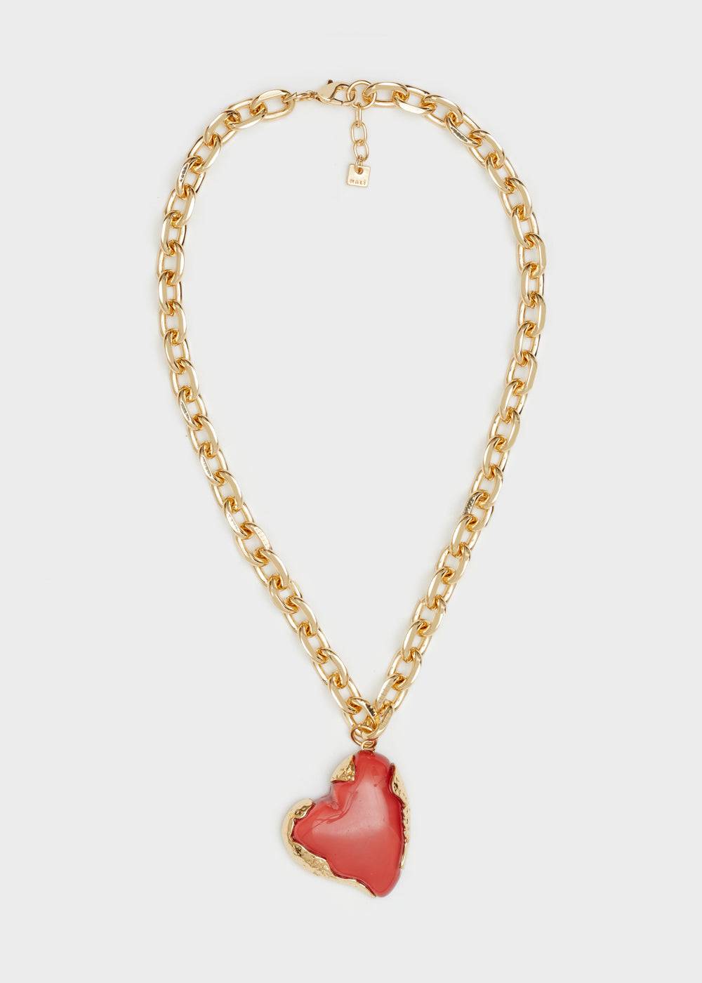 Nalí GLASS RED HEART NECKLACE Lightning offer