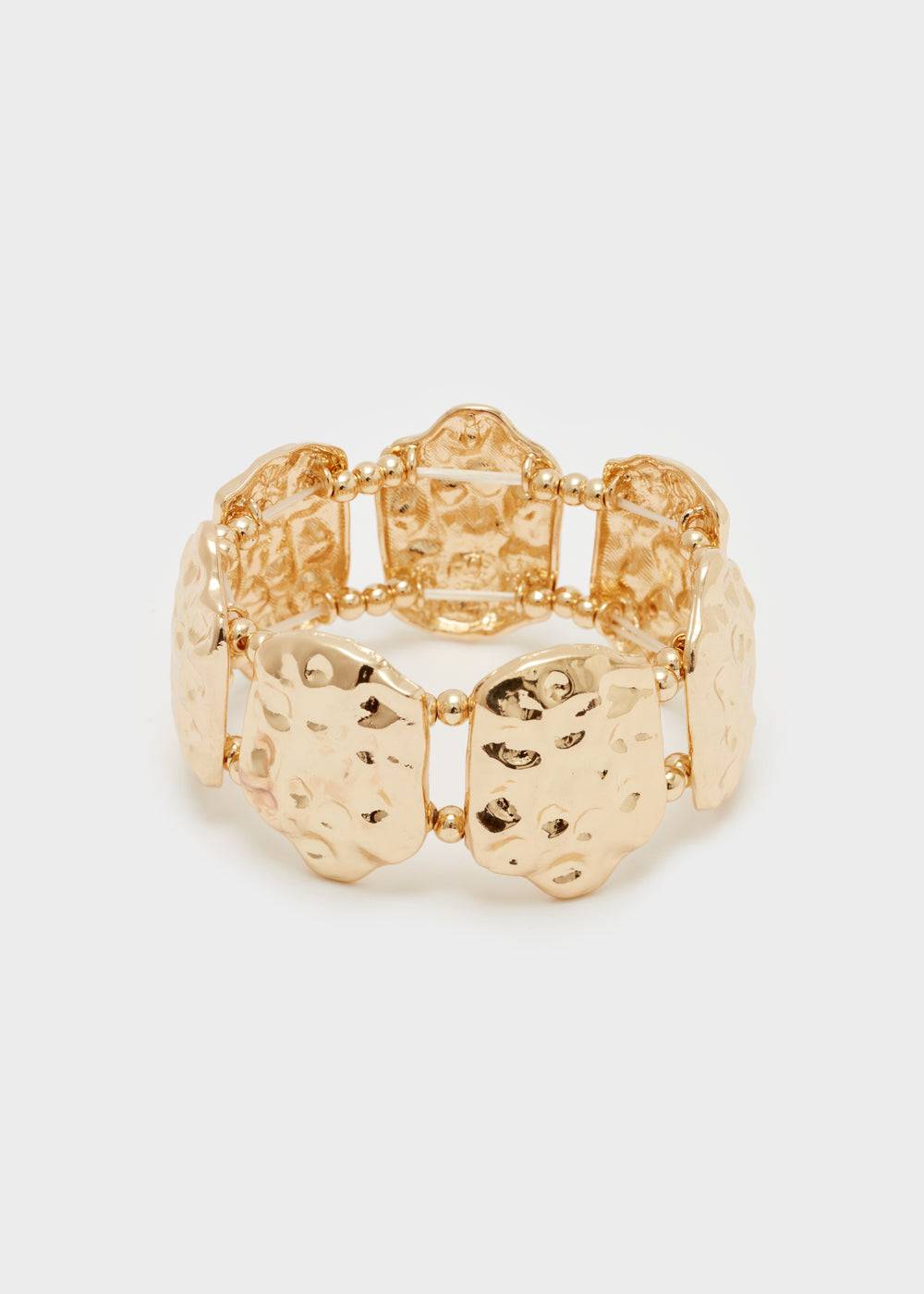 Nalí BRACELET W/ HAMMERED SURFACE IN GOLD Nuovi prodotti