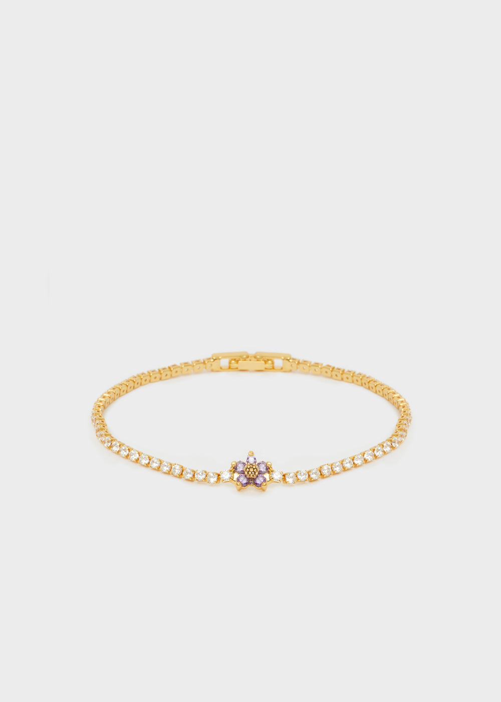 Nalí BRACELET W/ LILIAC ZIRCON FLOWERS Bestseller
