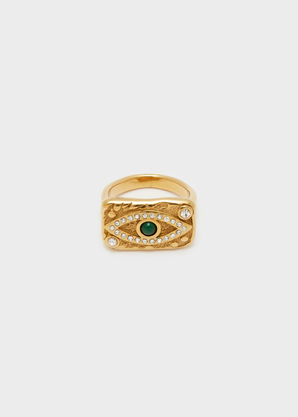 Nalí S.STEEL GOLD RING WITH EYE Ritorno libero
