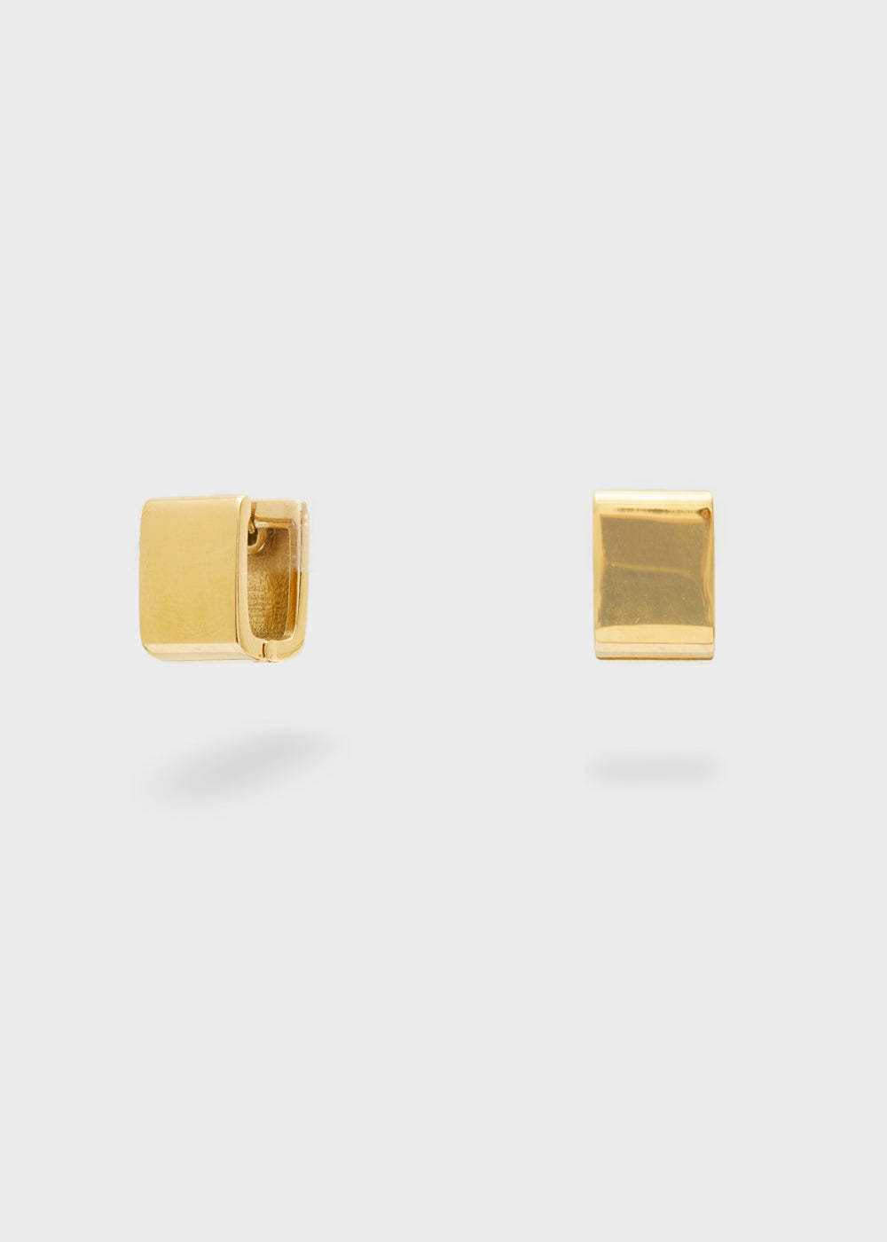 Nalí 14KT GOLD PLAT. S.STEEL SQUARE EARRINGS ACQUISTA ORA