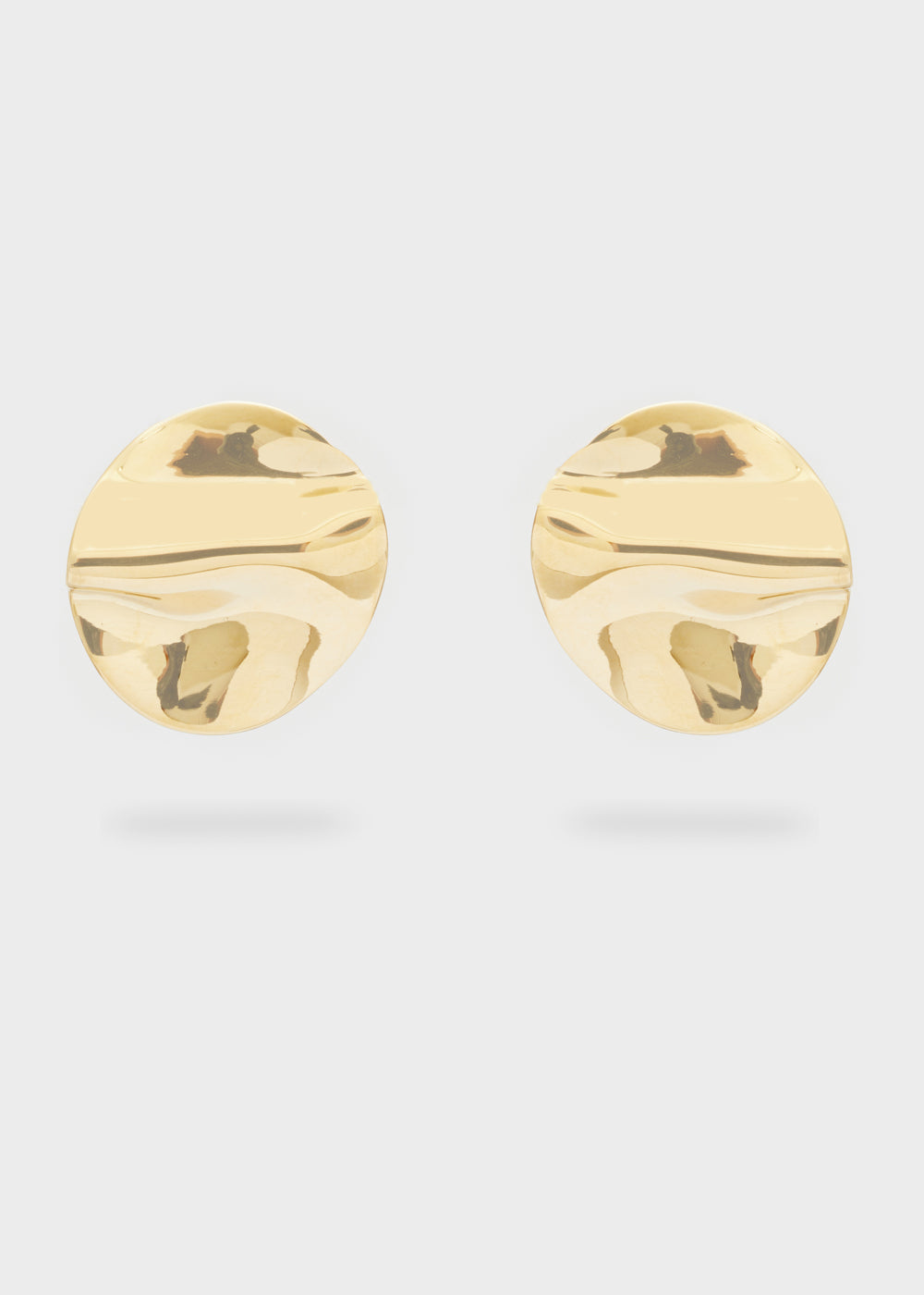 Nalí 14KT GOLD PLAT. S.STEEL ROUND EARRINGS Latest stili