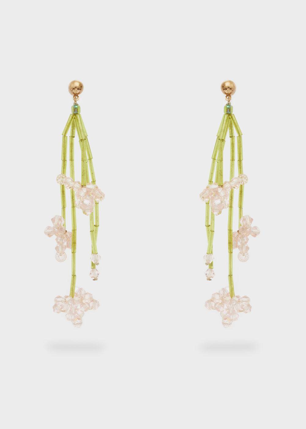 Nalí PENDANT EARRINGS W/ PINK PEARL FLOWERS Fino al 55% di sconto