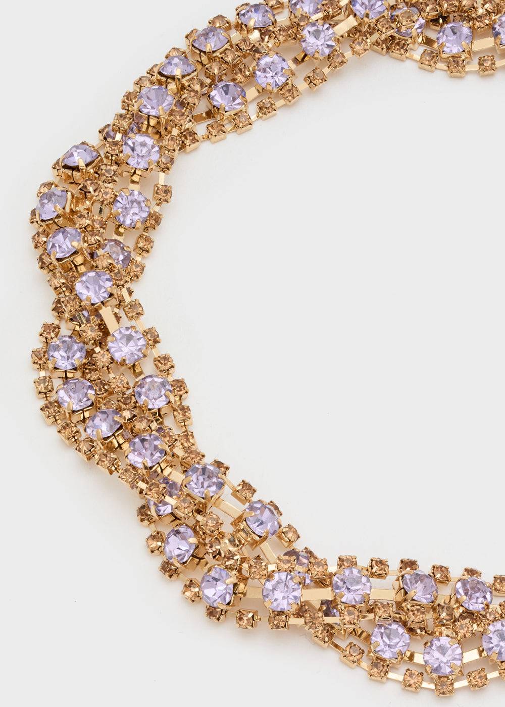 Nalí LIZA BRAIDED NECKLACE W/ STONES + COLORS Officina