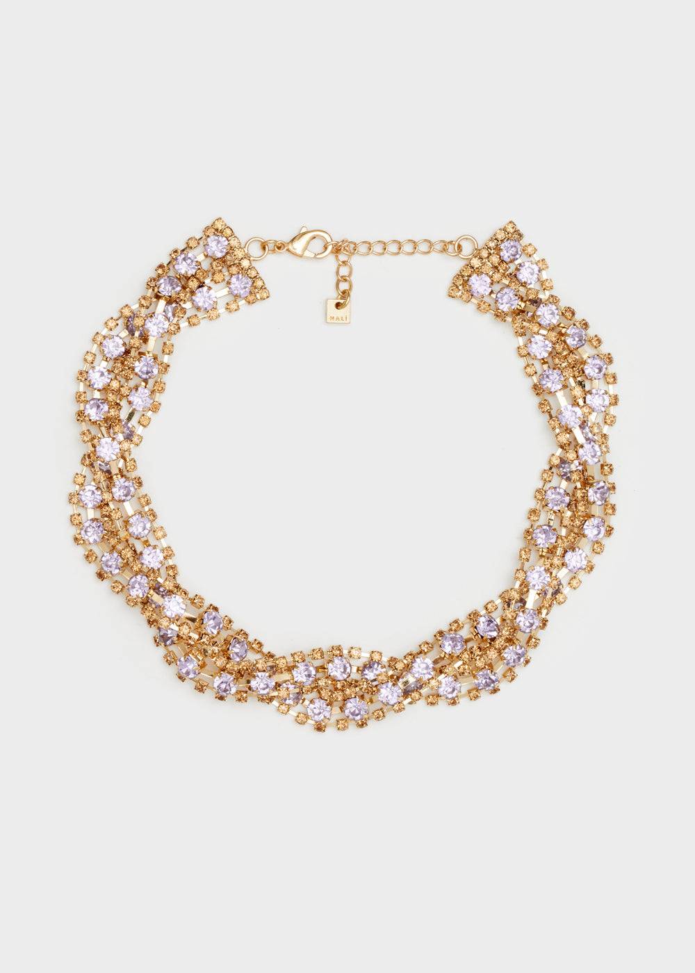Nalí LIZA BRAIDED NECKLACE W/ STONES + COLORS Officina