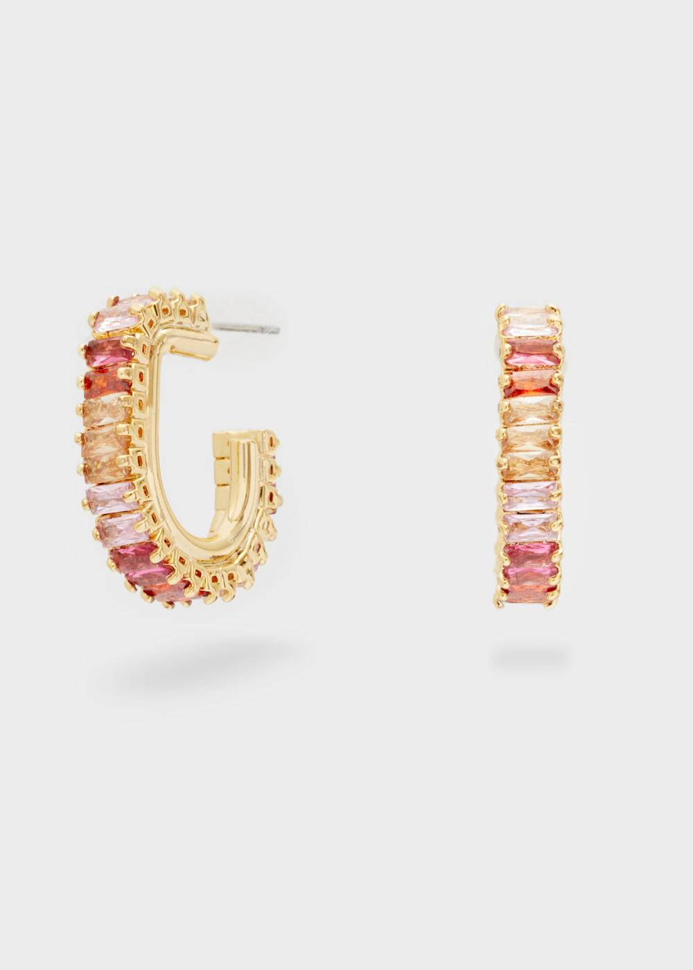 Nalí RITA GOLD EARRINGS W/STONES + COLORS Limitato a 3 giorni