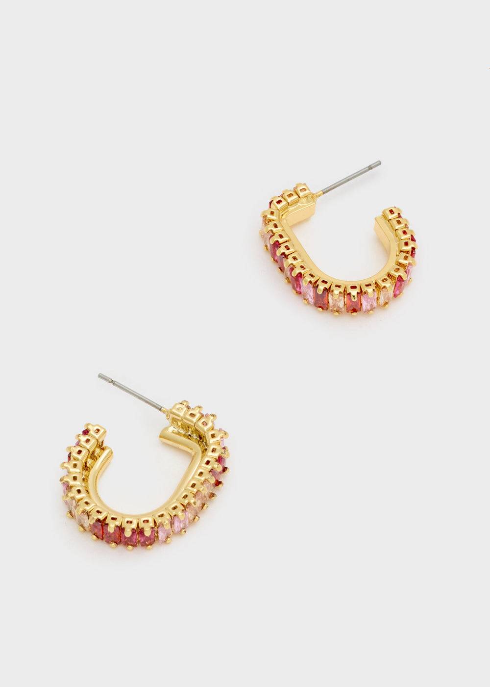 Nalí RITA GOLD EARRINGS W/STONES + COLORS Limitato a 3 giorni