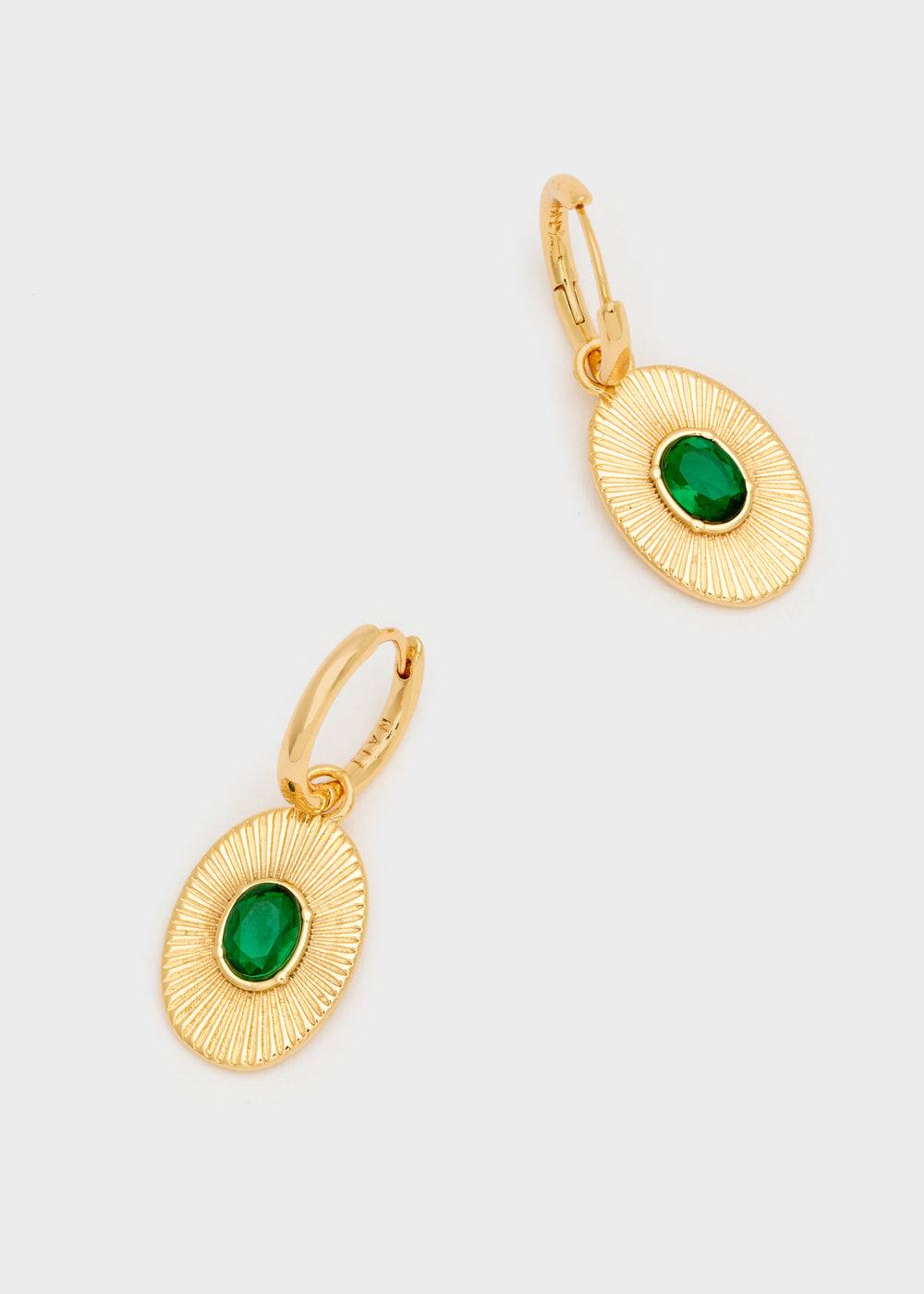 Nalí ZOLA OVAL EARRINGS W/STONE + COLORS Black Friday Prezzi