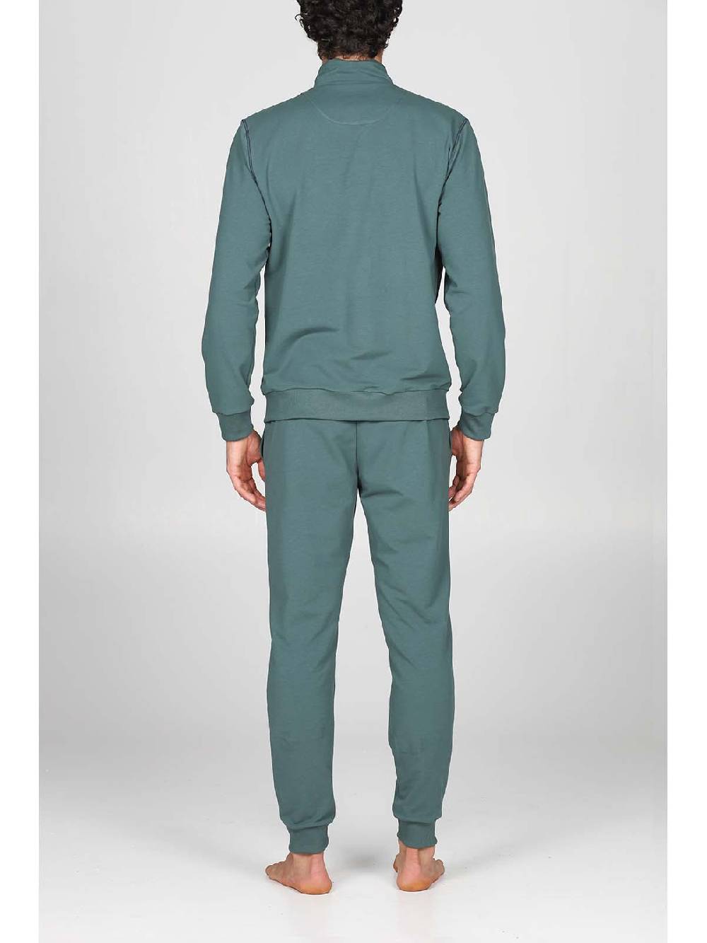 Julipet Tuta zip in confortevole felpa di colore verde Hotsell