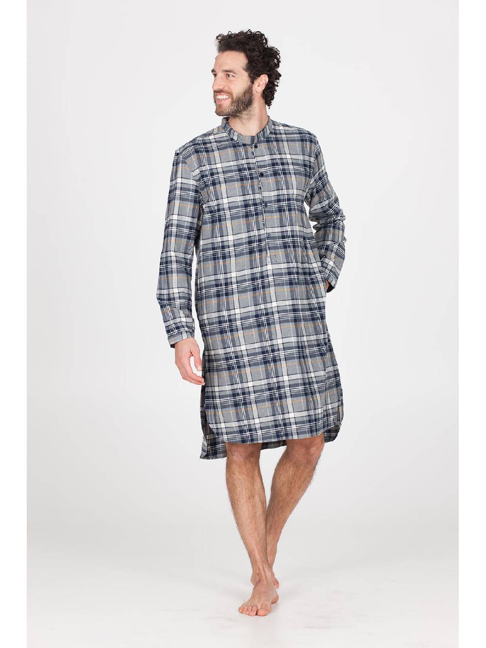 Julipet Camicia da notte in calda flanella di puro cotone Vendita