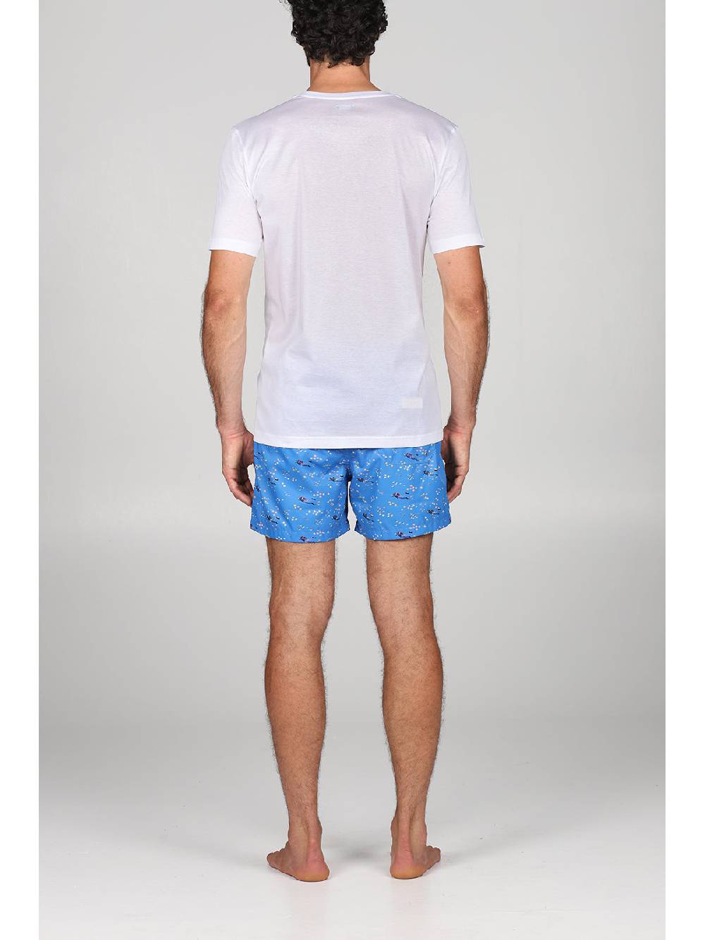 Julipet T-shirt in jersey di puro cotone bianco, con stampa piazzata "sub" Prezzo Ridotto