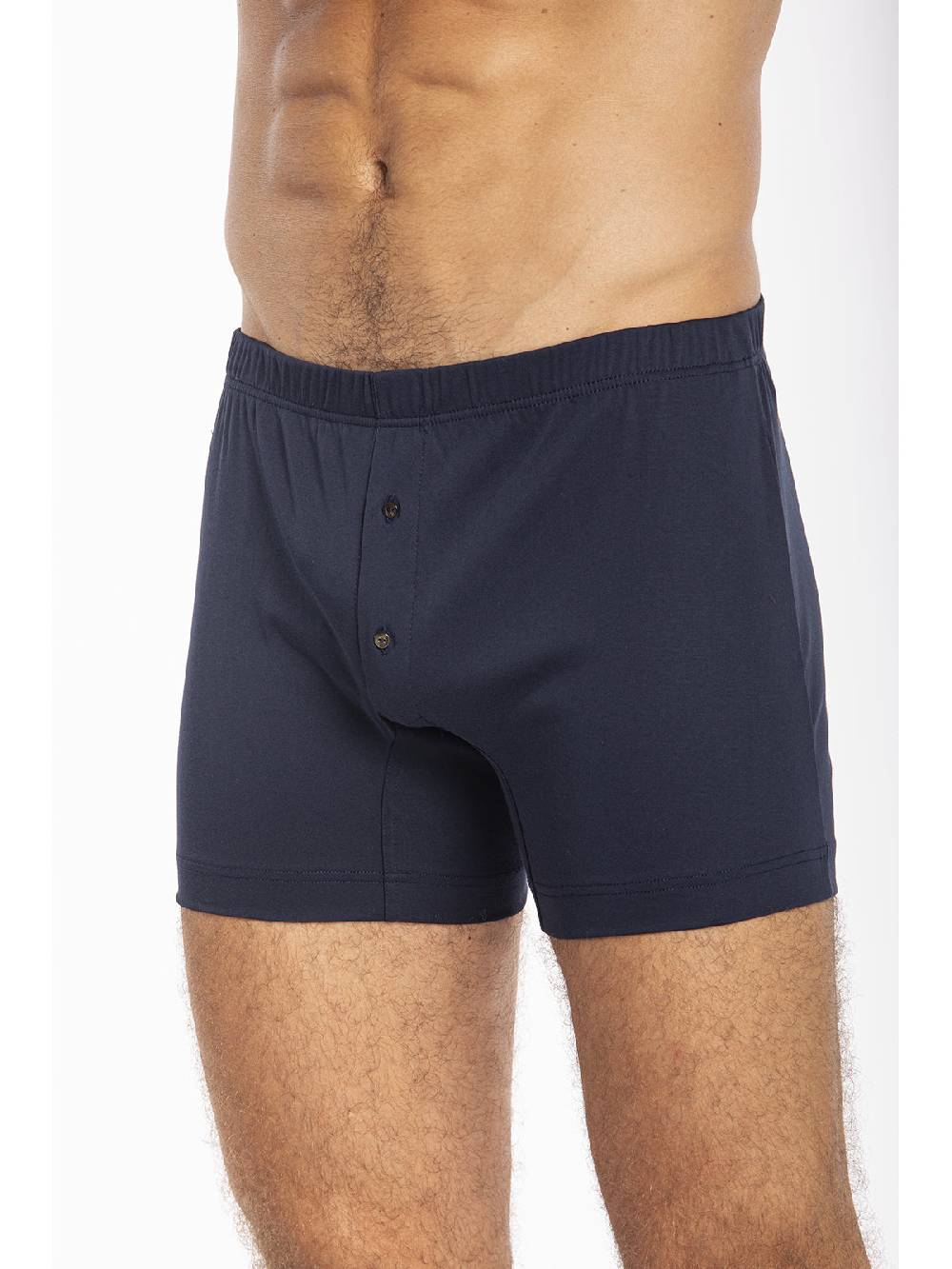 Julipet Boxer blu in interlock di puro cotone "doppia maglia" Promozione