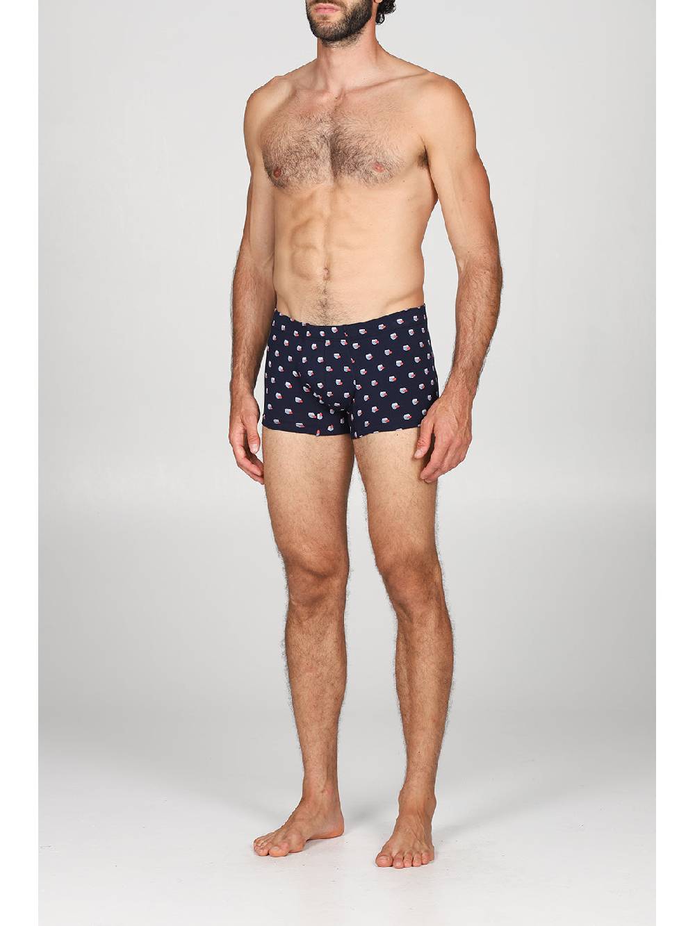 Julipet Boxer comfort in cotone bielastico, disegni "pesci" Consegna Veloce