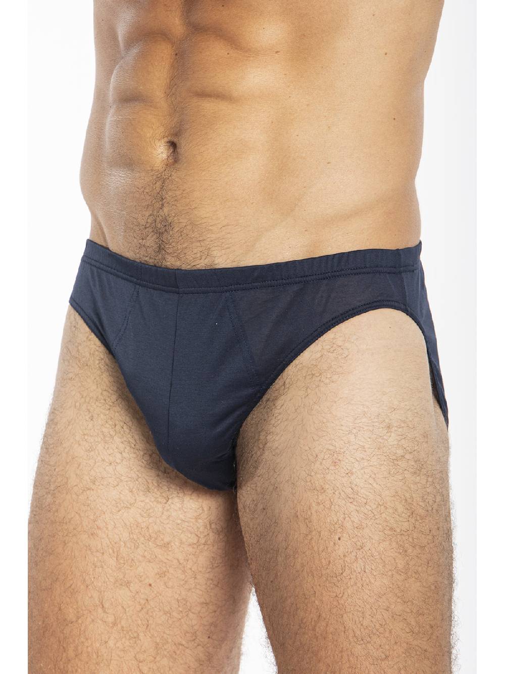 Julipet Slip blu in jersey di puro cotone mercerizzato e gasato Vendita Calda