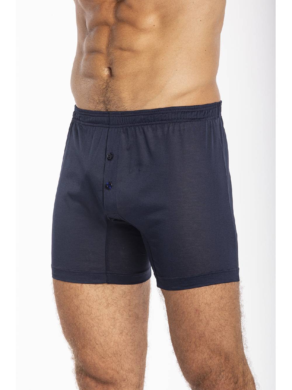 Julipet Boxer blu in jersey di puro cotone mercerizzato e gasato Online