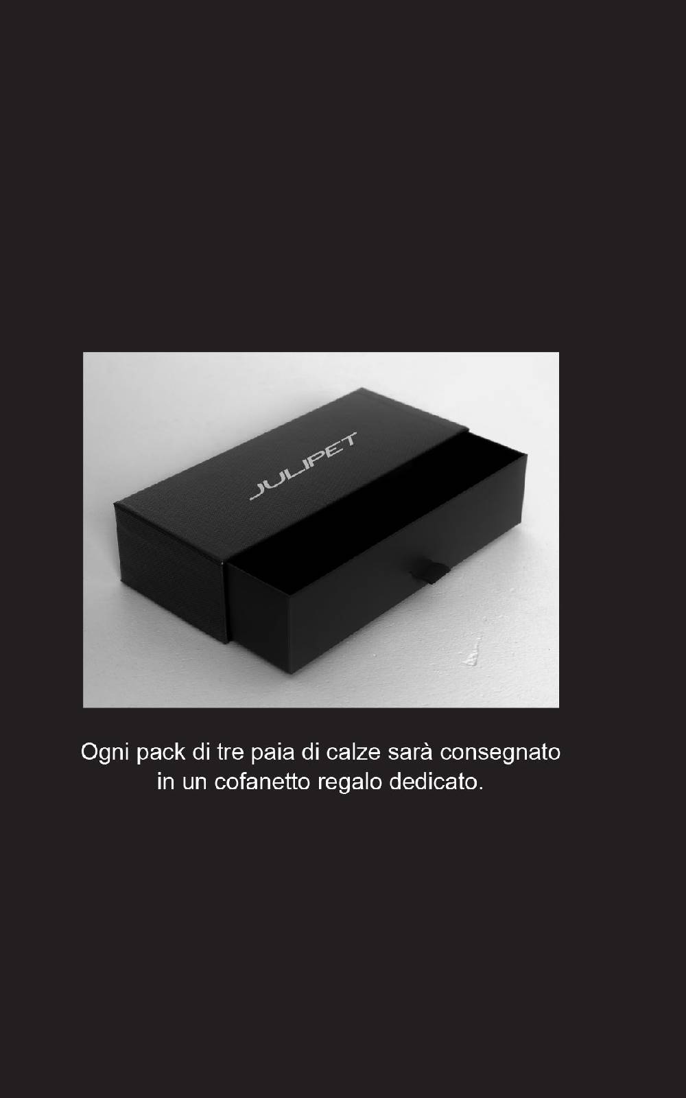 Julipet Calze sottoginocchio tripack in cofanetto regalo Moda
