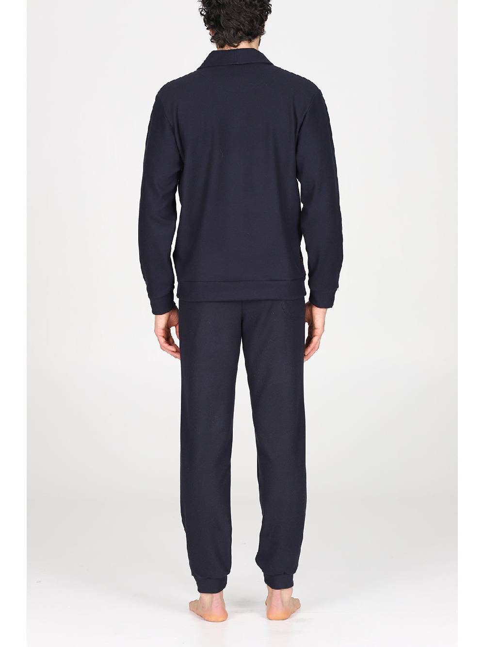 Julipet Pigiama cardigan in confortevole jacquard di cotone Shopping Online