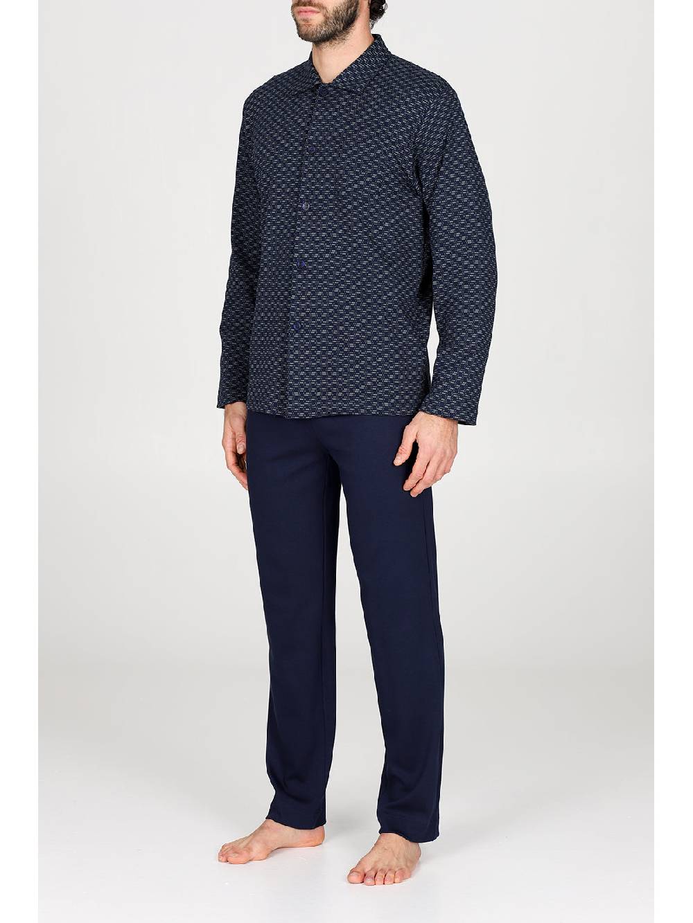 Julipet Pigiama cardigan in caldo interlock di puro cotone Prezzo Ridotto