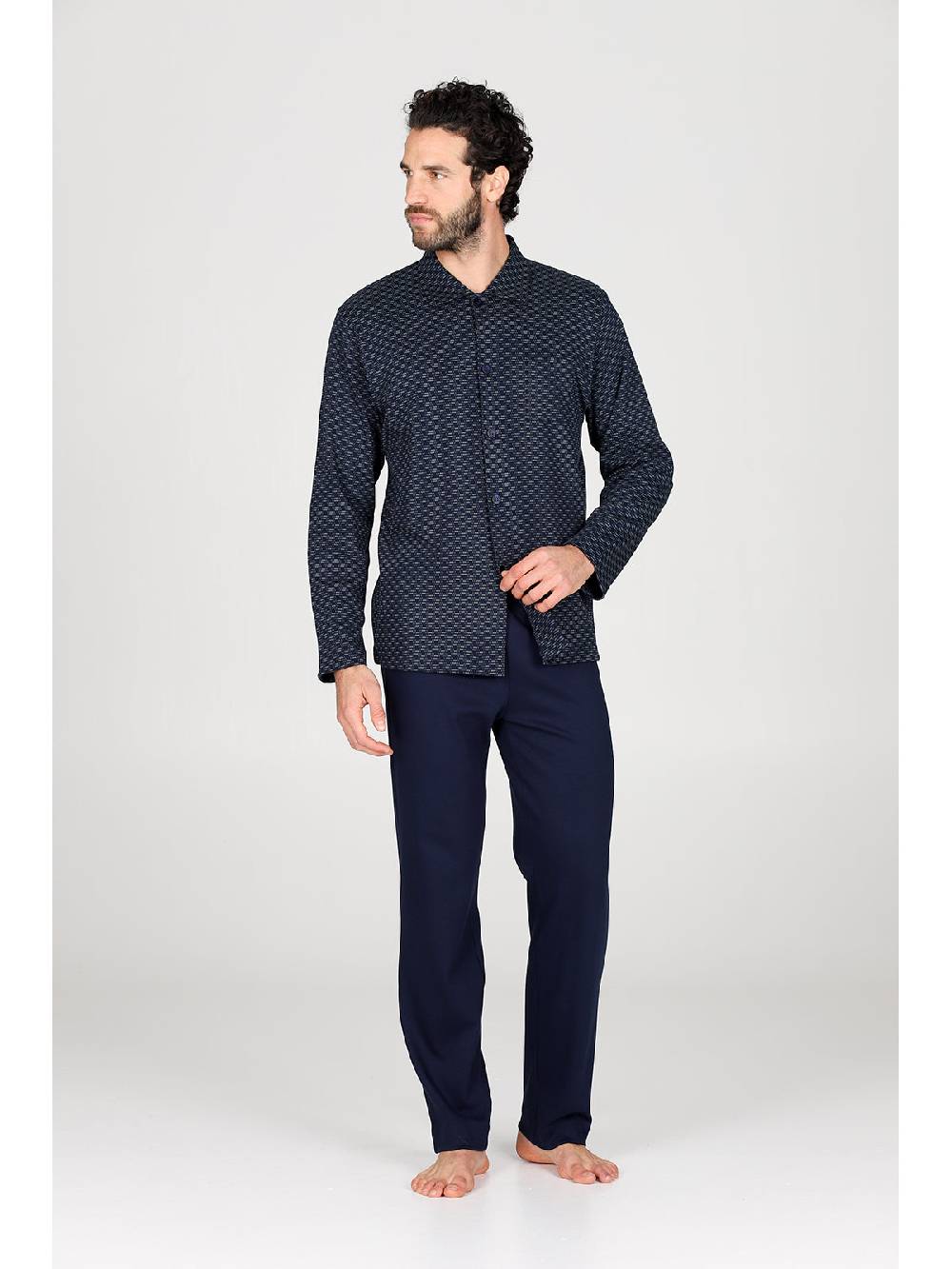 Julipet Pigiama cardigan in caldo interlock di puro cotone Prezzo Ridotto
