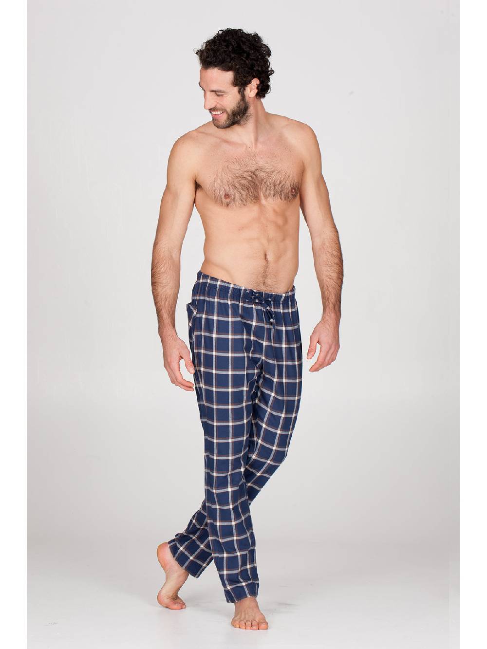 Julipet Pantalone in calda flanella di puro cotone Sottocosto