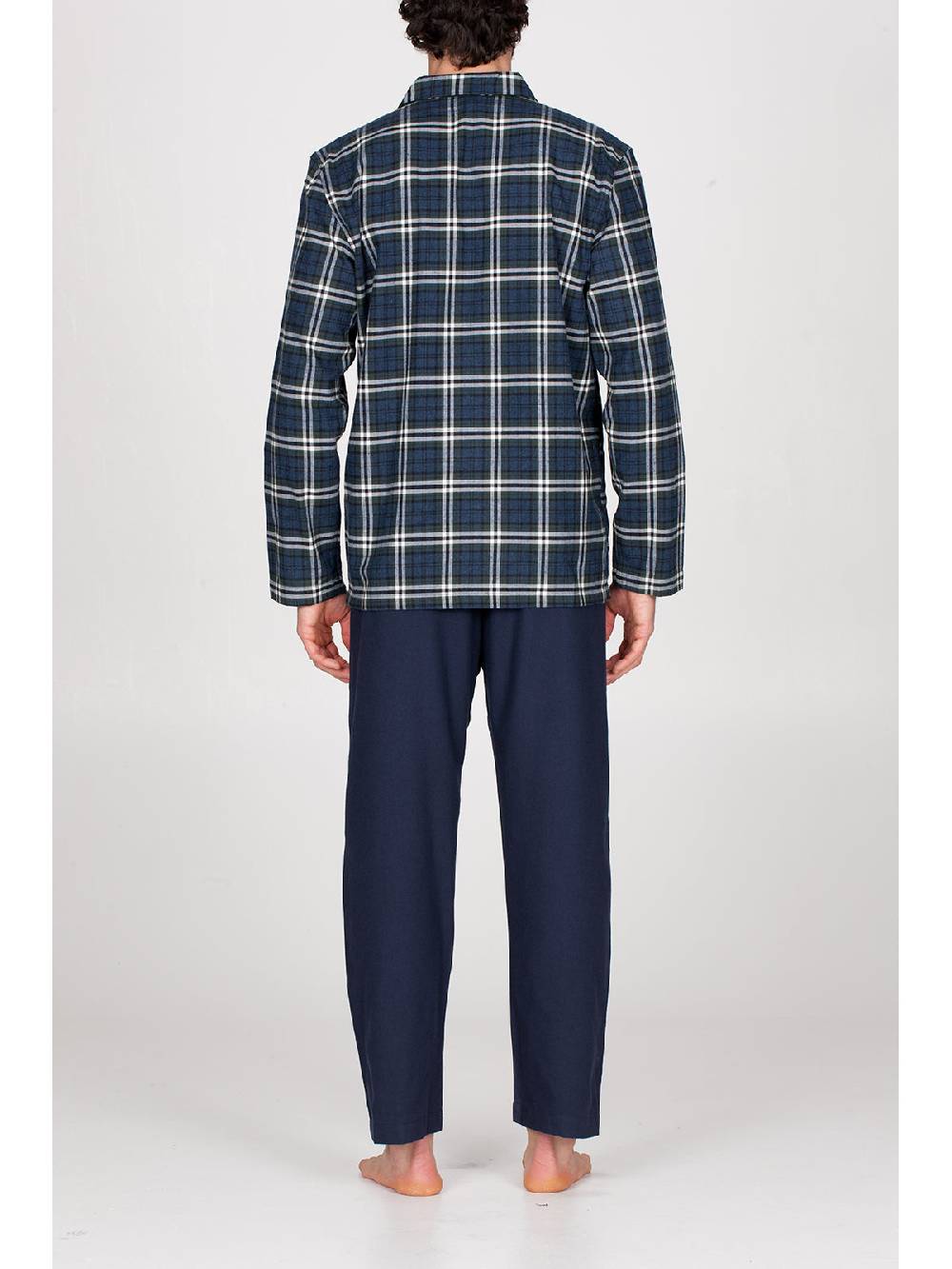 Julipet Pigiama cardigan in calda flanella di puro cotone Convenienza