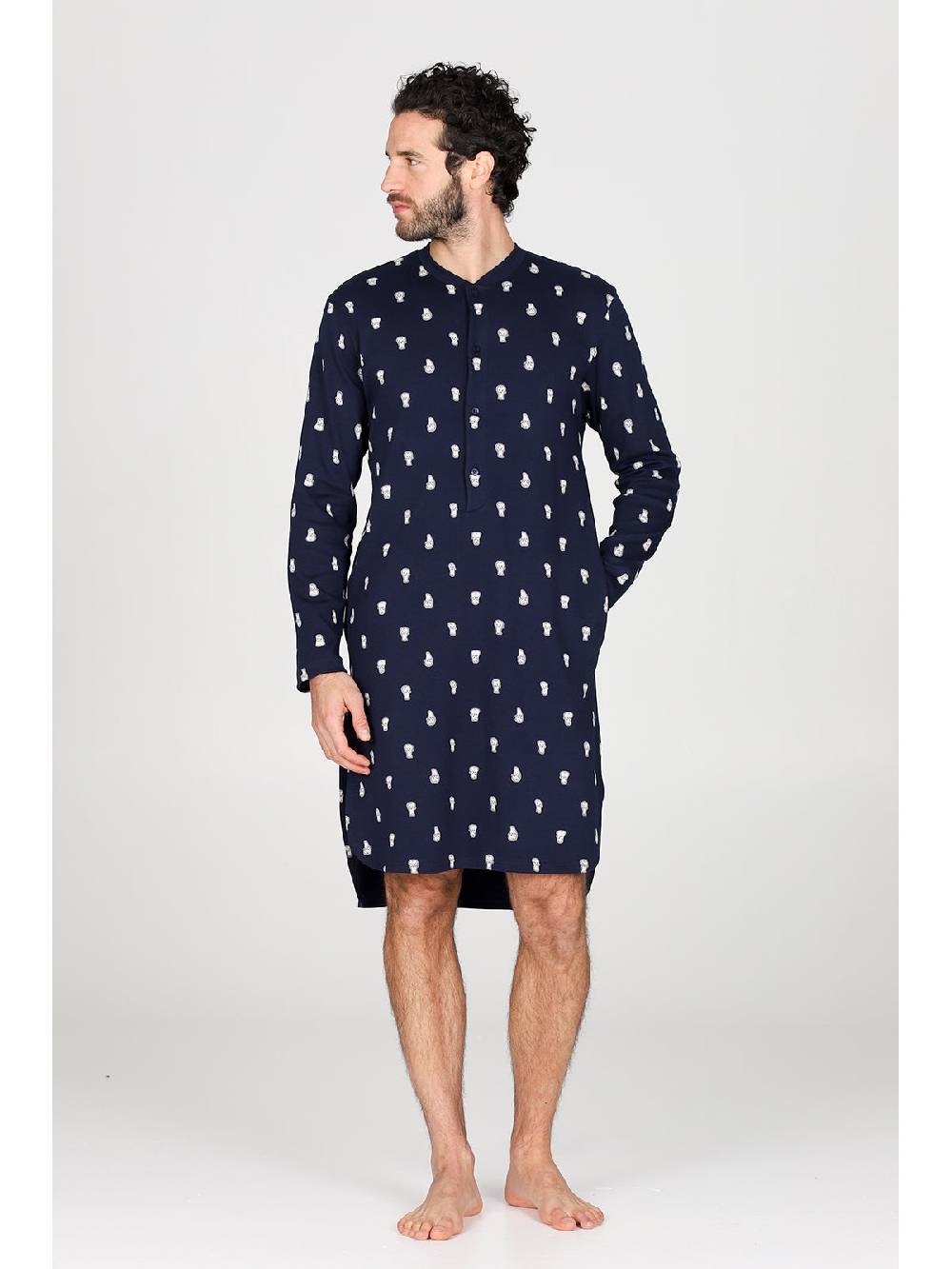 Julipet Camicia da notte Artist Edition, in caldo interlock di puro cotone Sconto