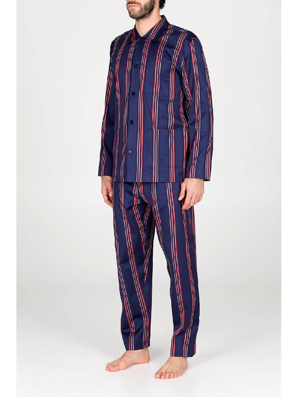 Julipet Pigiama cardigan in pregiato popeline di puro cotone Lightning offer