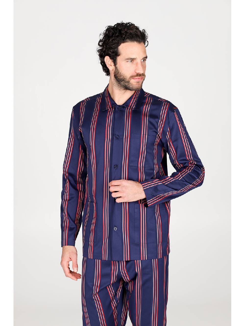 Julipet Pigiama cardigan in pregiato popeline di puro cotone Lightning offer