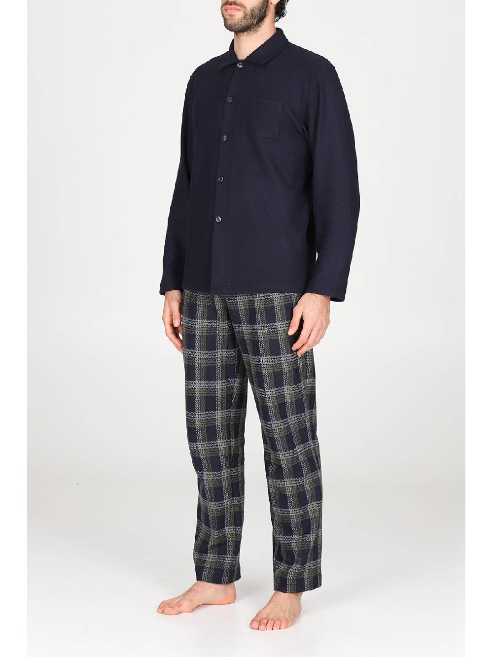 Julipet Pigiama cardigan in confortevole jacquard di cotone 2025